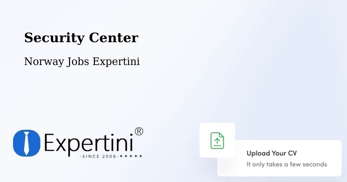 Security Center - Norway Jobs Expertini